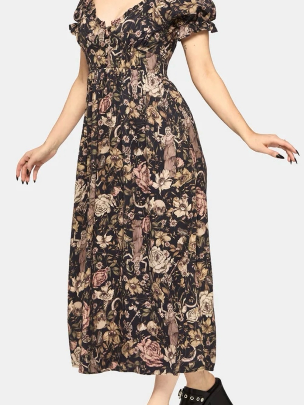 Disturbia Triple Goddess Midi Dress Butterflies NWT 8